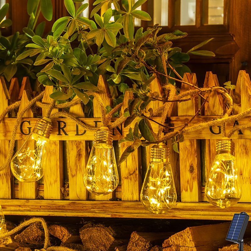 String Light Bistro - Güneş Enerjili Dış Mekan Su Geçirmez