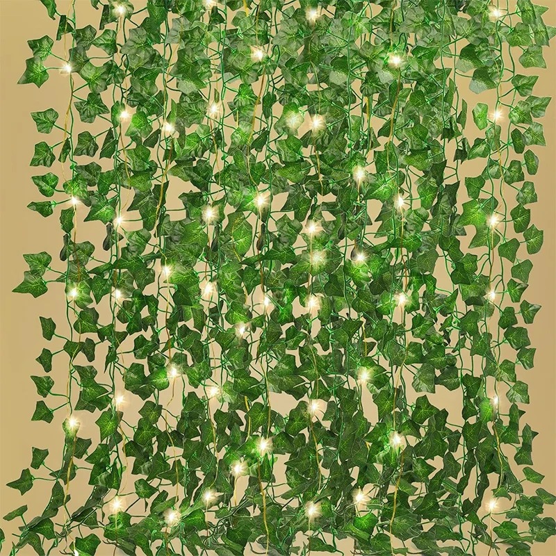 Outdoor Lighting Tree - Yeşil sarmaşık 210cm LED ışık dize