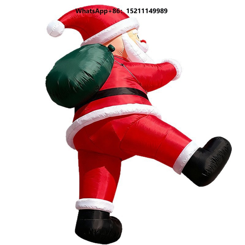 Outdoor Lighting For Store - Şişirilebilir Asılı Noel Baba LED Işıklı