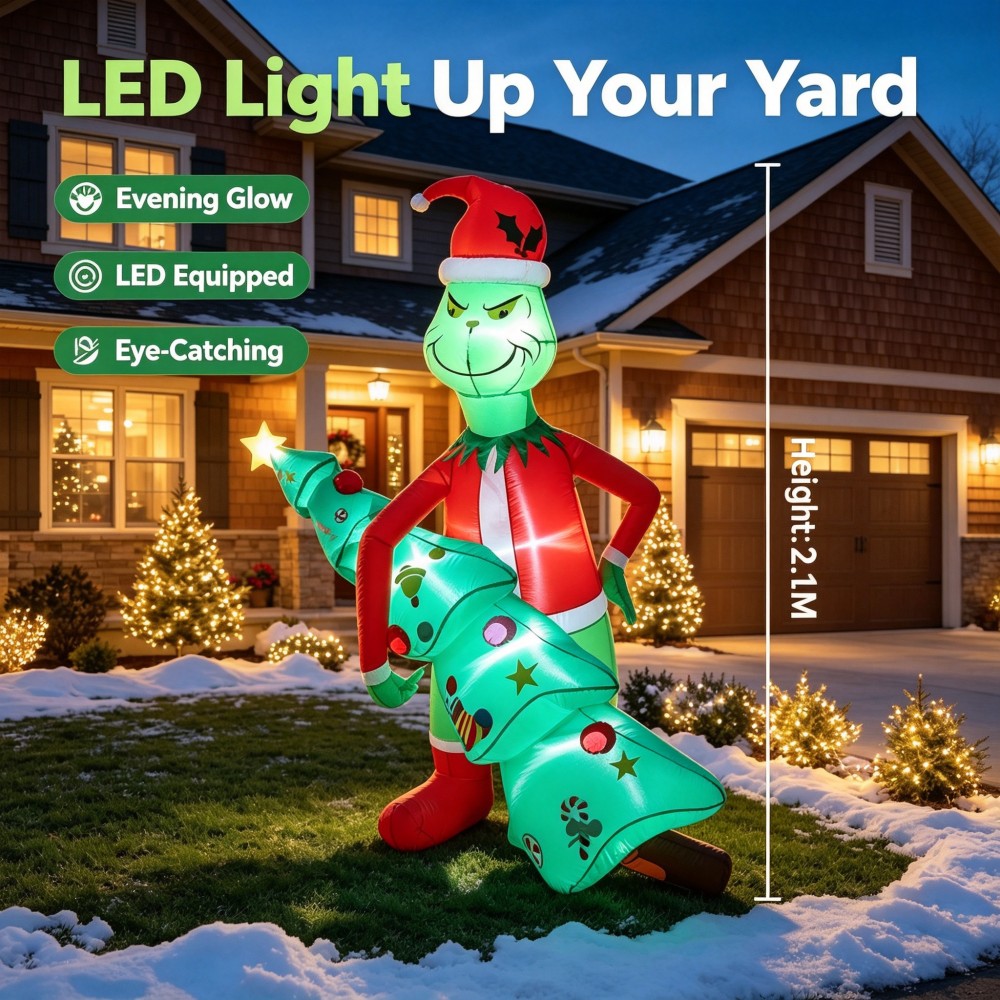 Outdoor Lighting Tree - 6,9 FT Boyunda, İçinde LED Işıklar