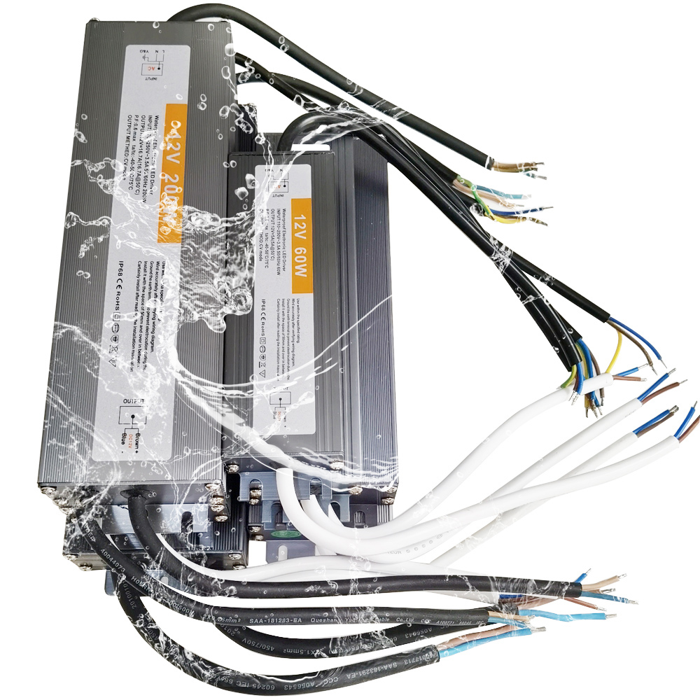 Outdoor Lighting Transformer Box - AC85V-265V DC12V/24V led su geçirmez IP67