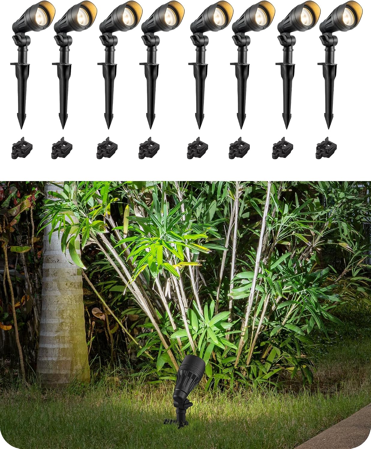 Outdoor Lighting Tree - Düşük Voltajlı Spot Işık Alüminyum Gövdeli
