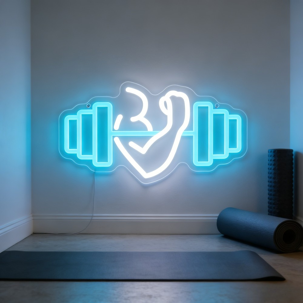 Outdoor Lighting Quotes - Biceps Dambıl Neon Tabela LED Duvar