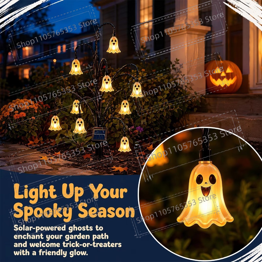 Outdoor Lighting Tree - Cadılar Bayramı Güneş Enerjili Fener Dış