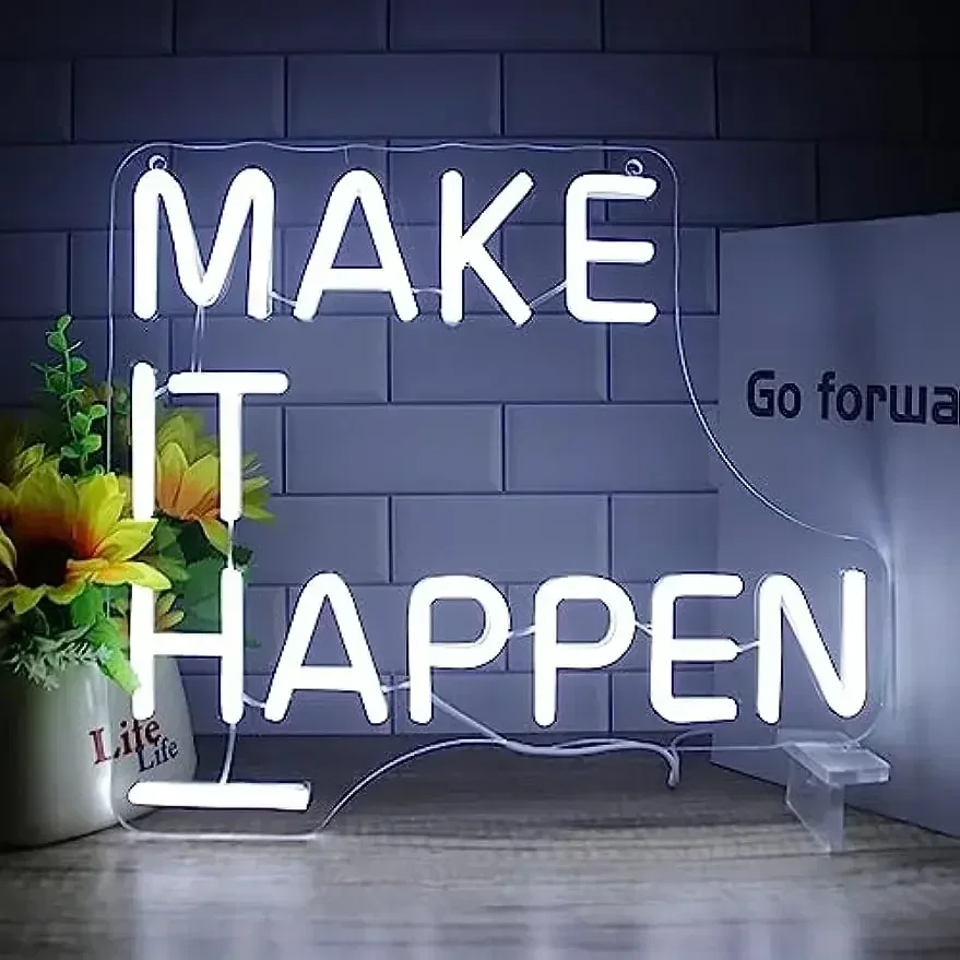 Outdoor Lighting Quotes - Hayatı Renklendirin Neon Tabelası, USB ile