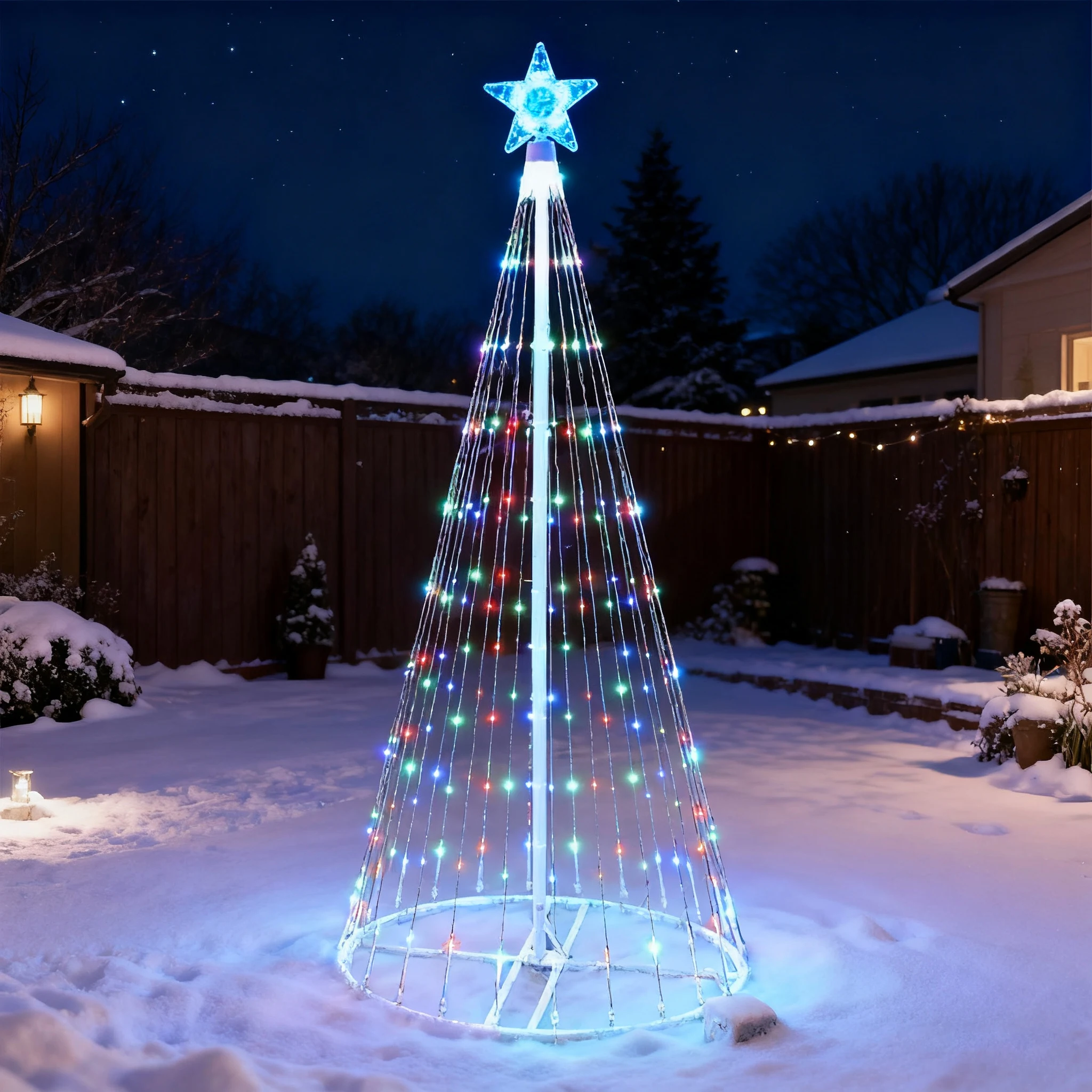 Güneş Enerjili LED Şelale Işık - Outdoor Lighting Tree incelemesi ve fiyatı
