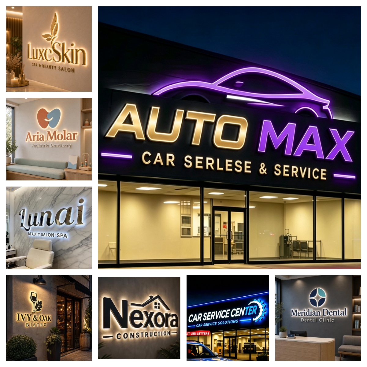 Özel 3D Işıklı LED Harf Tabela - Outdoor Lighting Logo incelemesi ve fiyatı