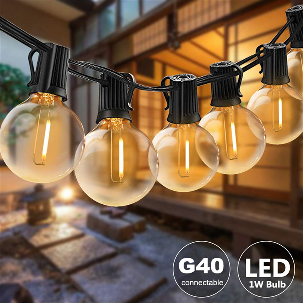 25FT/50FT G40 Şeffaf Küre Ampu - String Light Bistro incelemesi ve fiyatı
