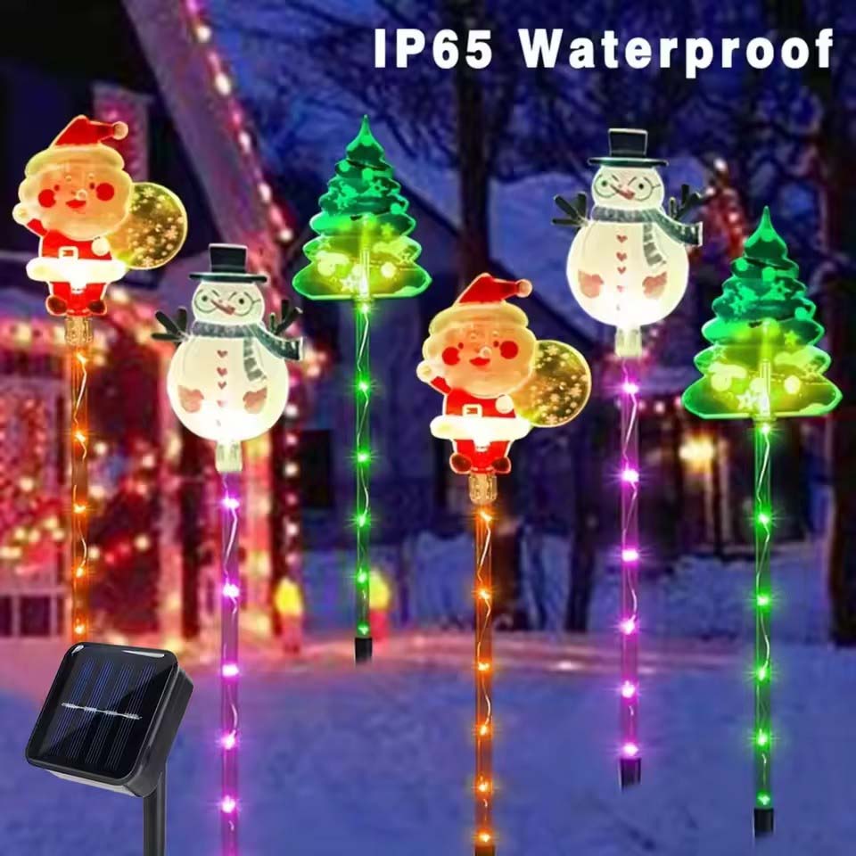1 Set Güneş Enerjili Noel Baba - Outdoor Lighting Tree incelemesi ve fiyatı