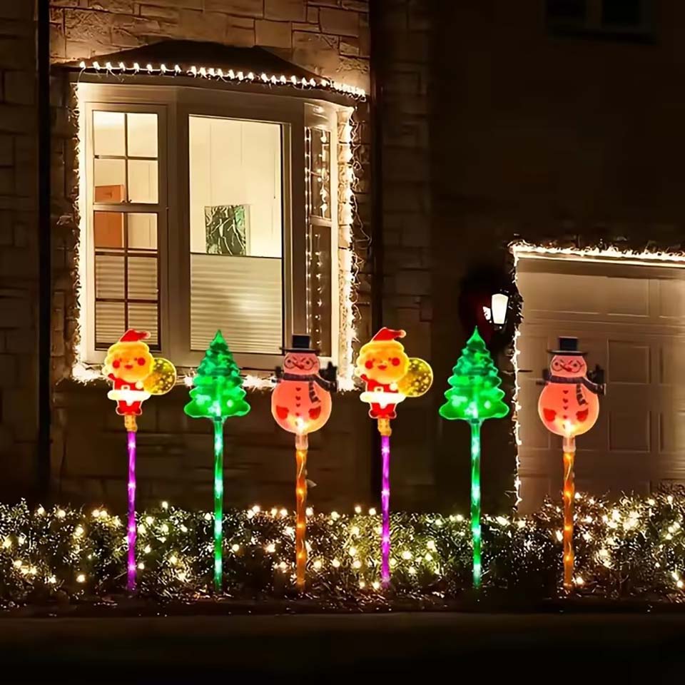 1 Set Güneş Enerjili Noel Baba - Outdoor Lighting Tree incelemesi ve fiyatı