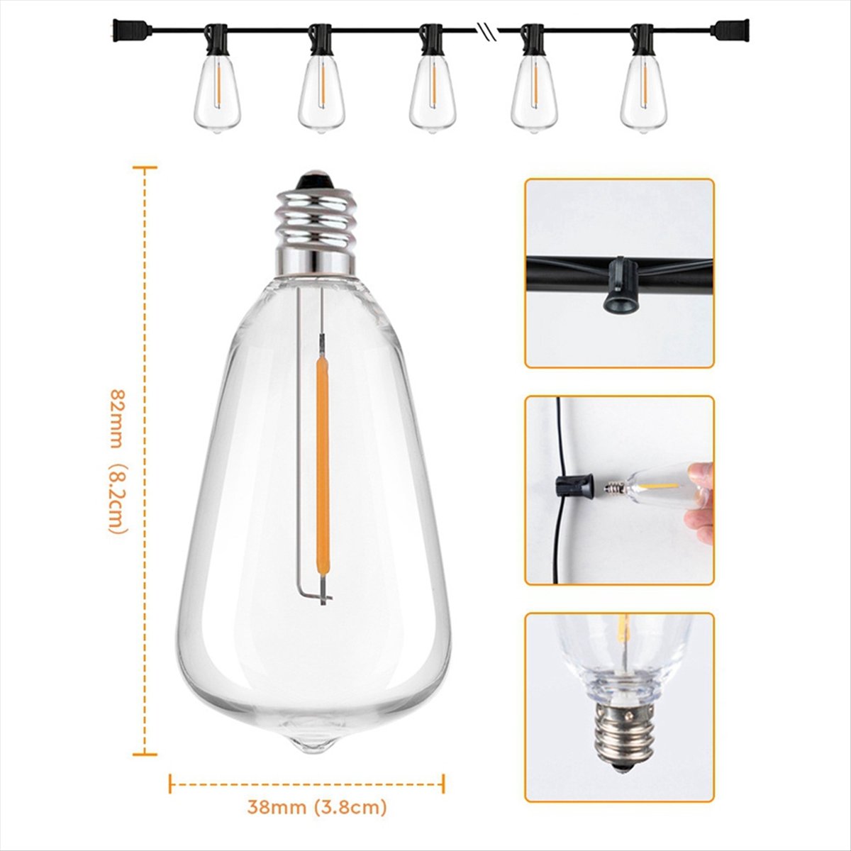 Üst düzey ST38 LED ışık dizisi - String Light Bistro incelemesi ve fiyatı