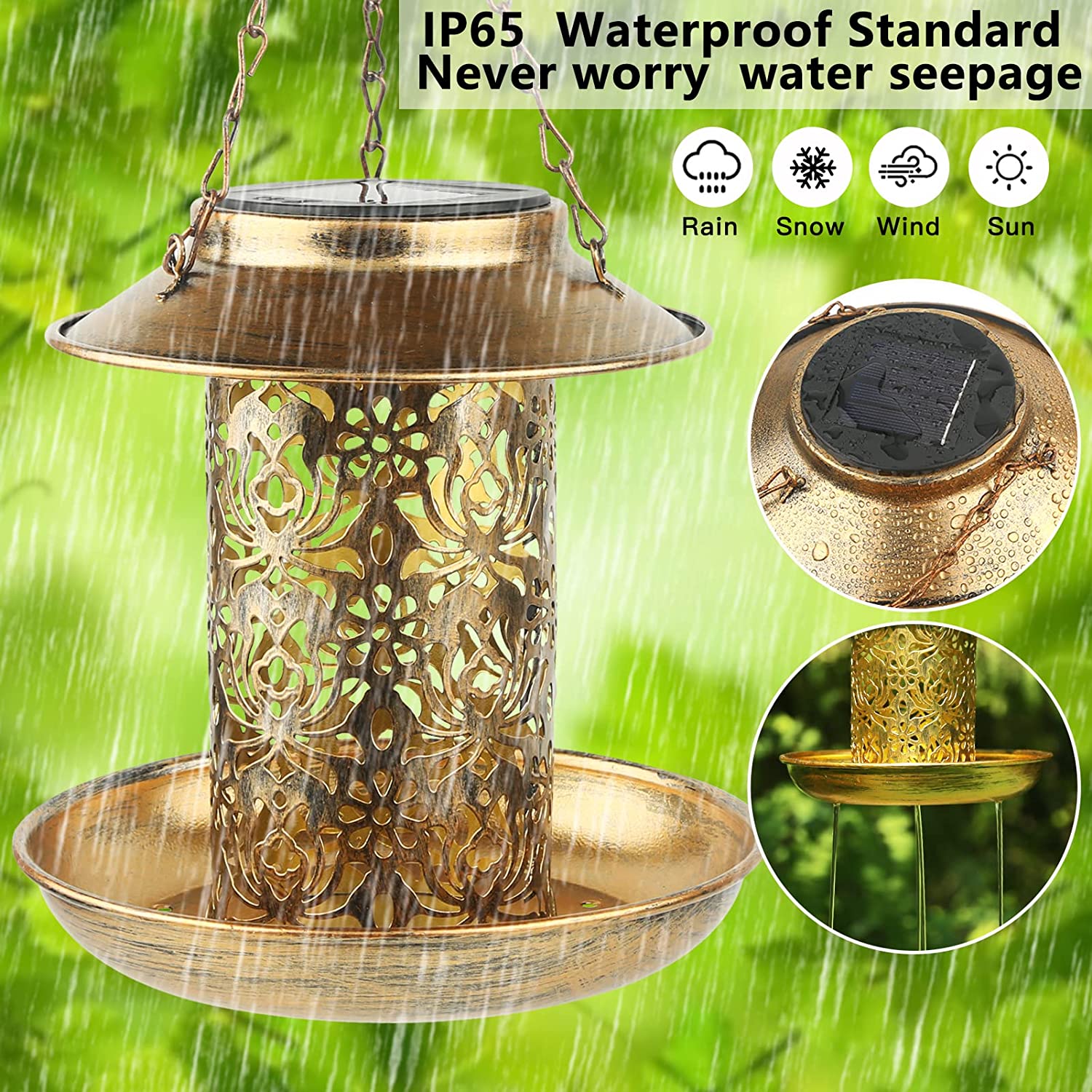 Güneş Kuş Besleyici Metal Açık - Outdoor Lighting Backyard Ideas incelemesi ve fiyatı