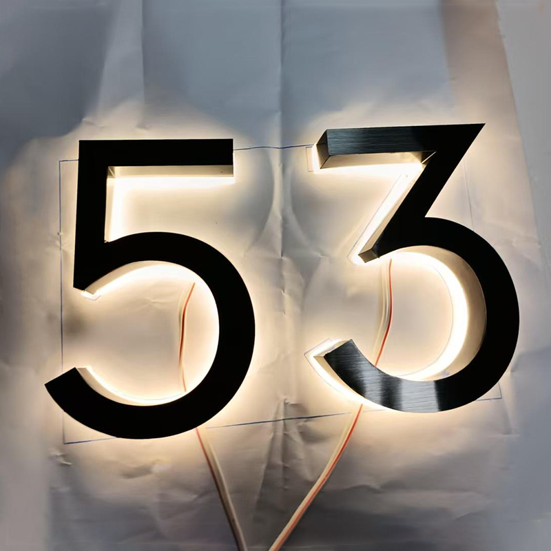 Metal 3D LED Ev Numarası Işık  - Outdoor Lighting Logo incelemesi ve fiyatı